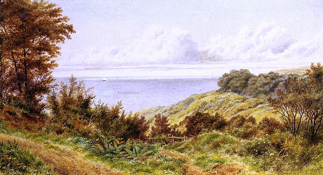 William Trost Richards Overlooking the Coast - Hand Painted Oil Painting