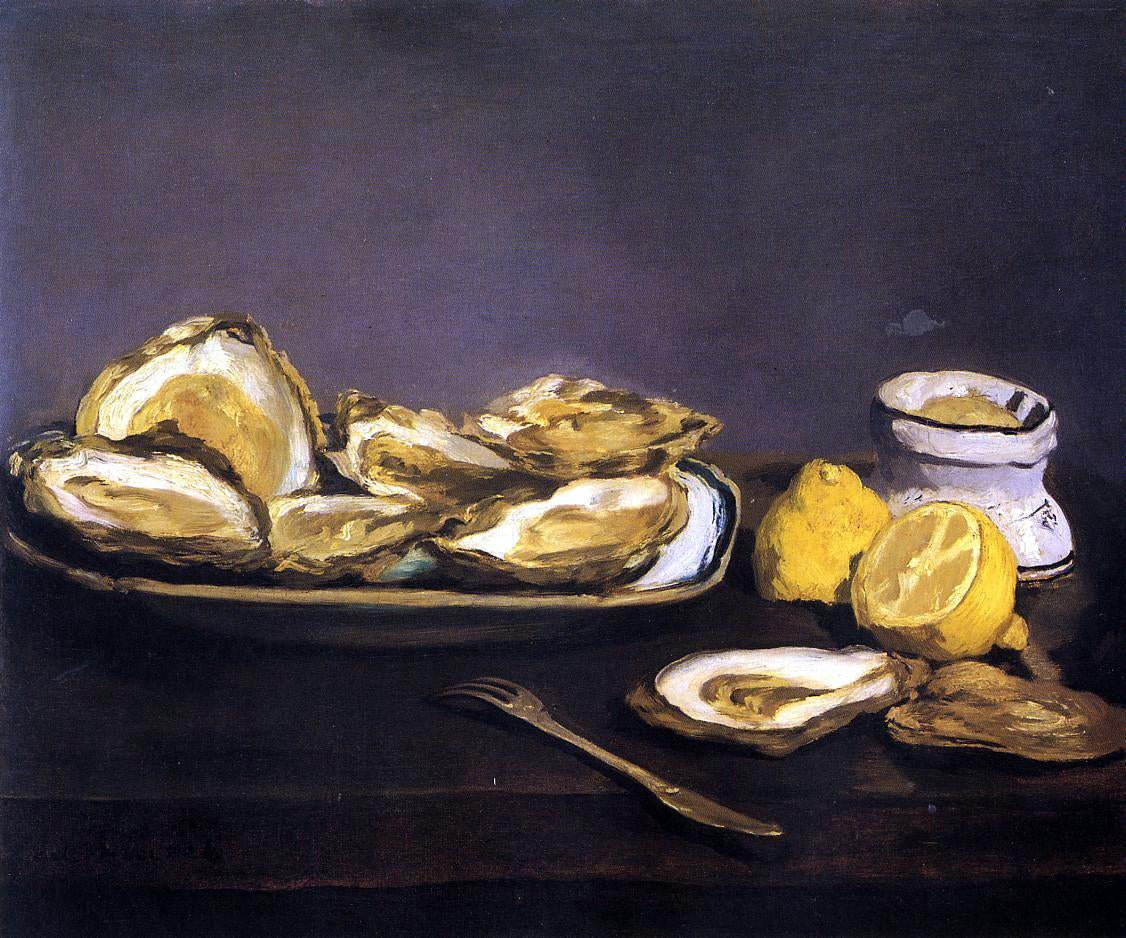 Edouard Manet Oysters - Hand Painted Oil Painting