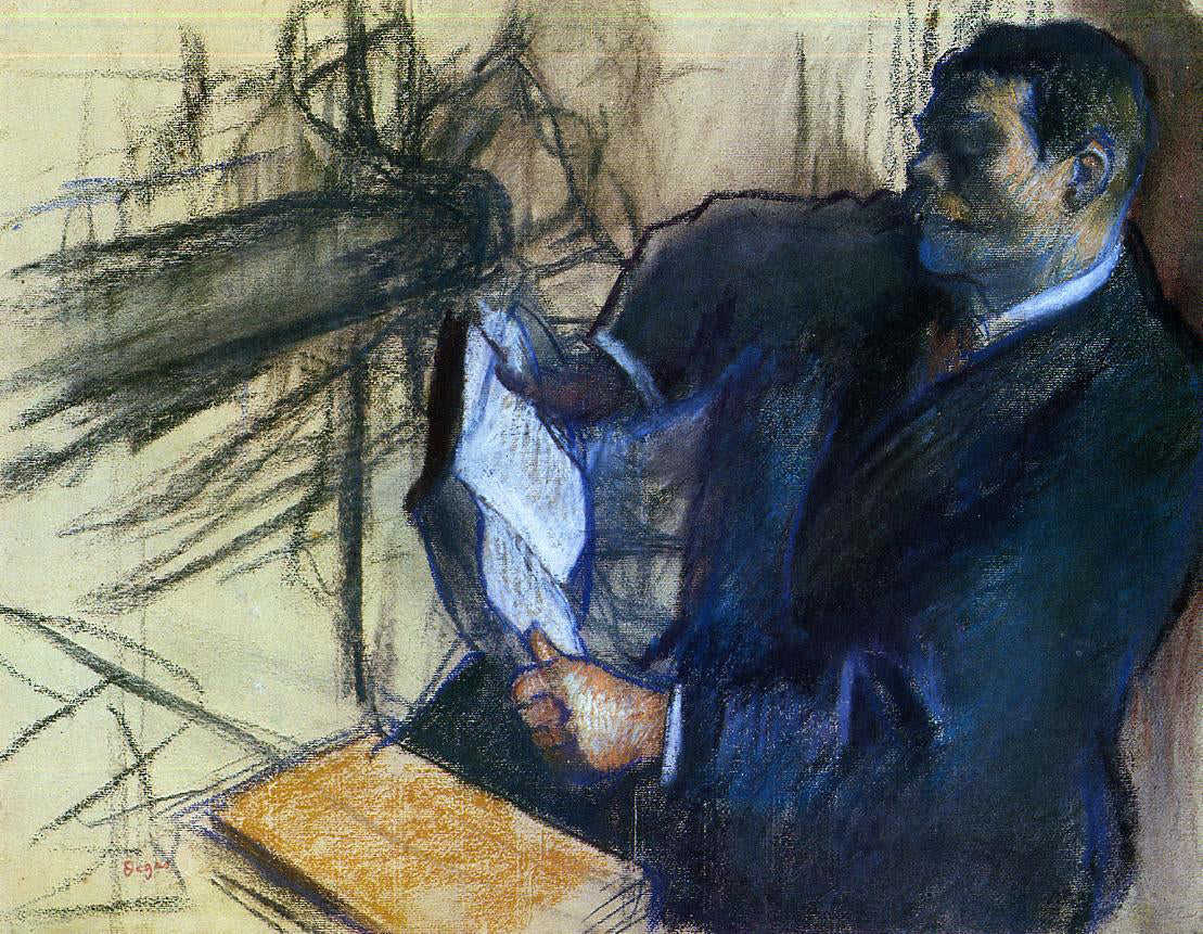 Edgar Degas Pagans and Degas's Father - Hand Painted Oil Painting