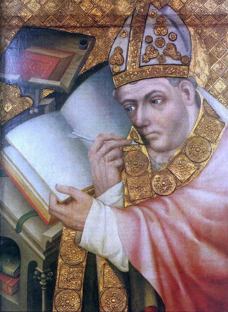 Master Theoderic Painting of a Saint - Hand Painted Oil Painting
