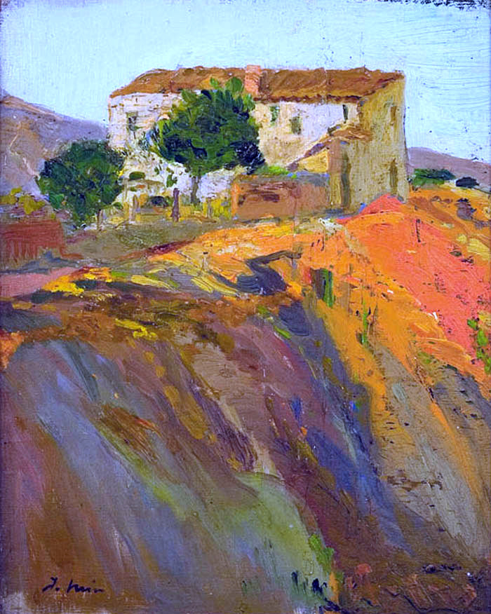 Joaquin Mir Trinxet Paisaje - Hand Painted Oil Painting