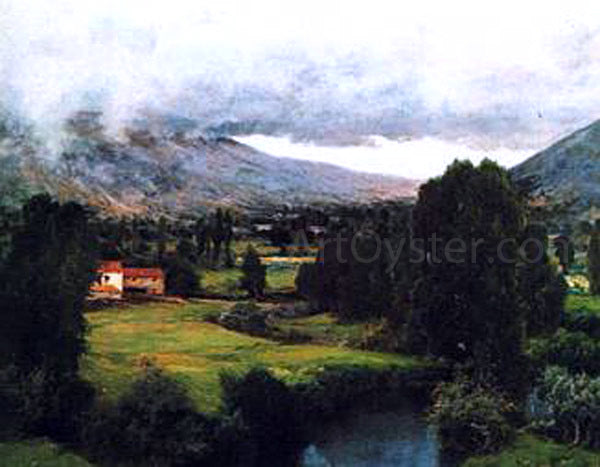Manuel Salces Gutierrez Paisaje - Hand Painted Oil Painting