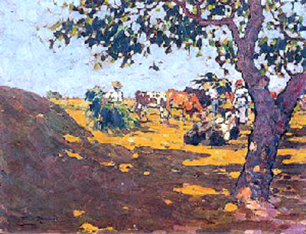 Alberto Pla Y Rubio Paisaje - Hand Painted Oil Painting