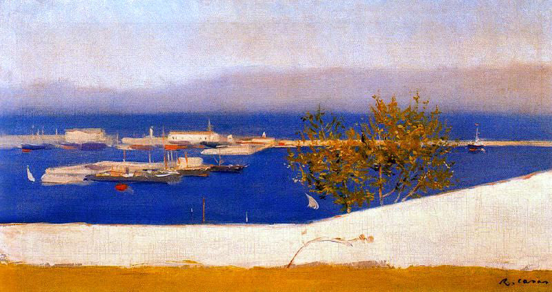 Ramon I Carbo Paisaje de Costa - Hand Painted Oil Painting