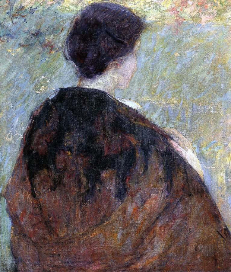 Robert Lewis Reid Paisley Shawl - Hand Painted Oil Painting