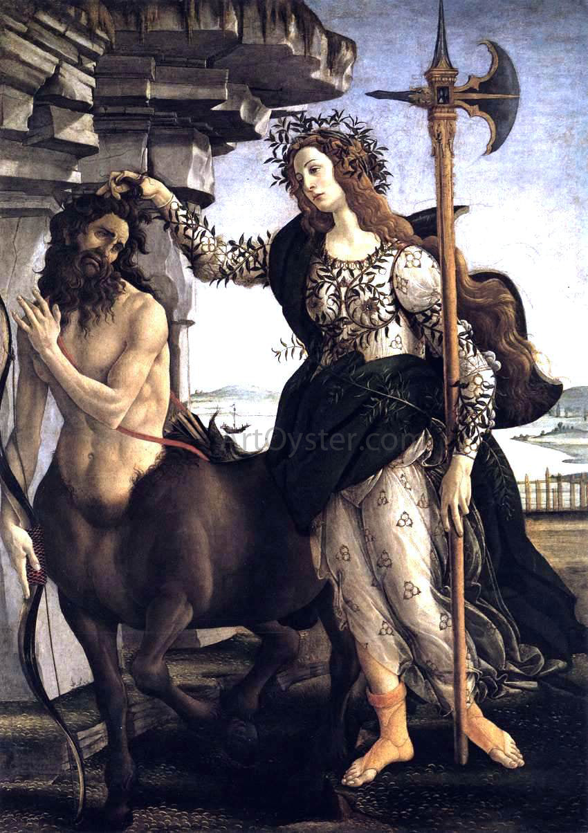 Sandro Botticelli Pallas and the Centaur - Hand Painted Oil Painting