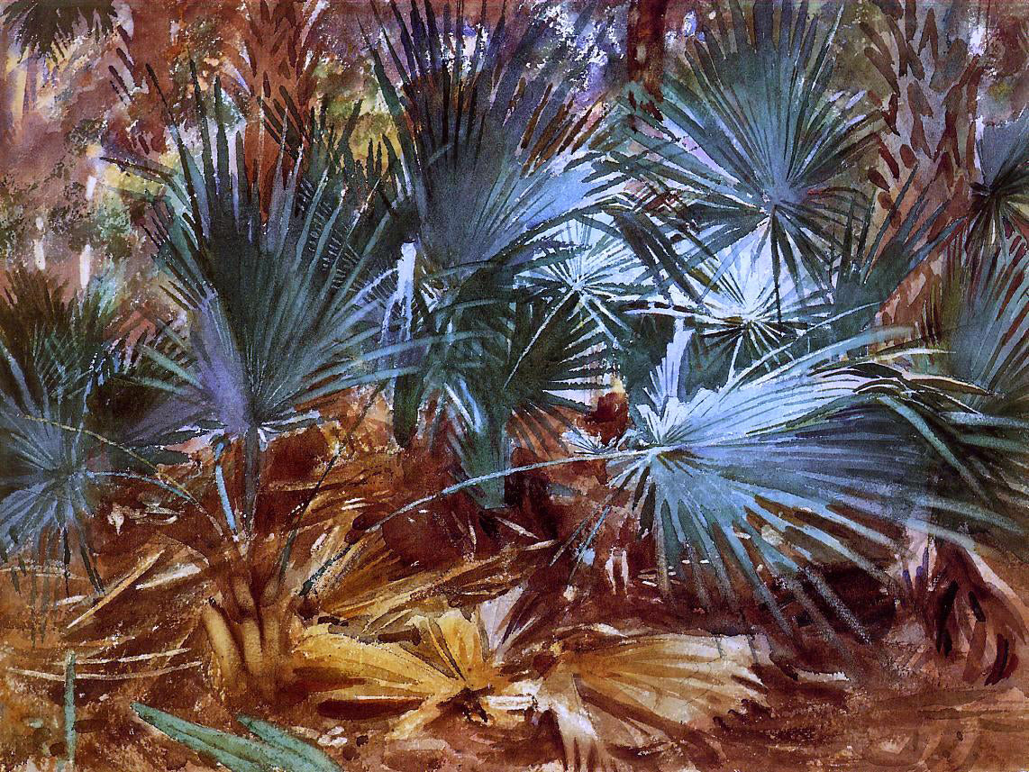 John Singer Sargent Palmettos - Hand Painted Oil Painting