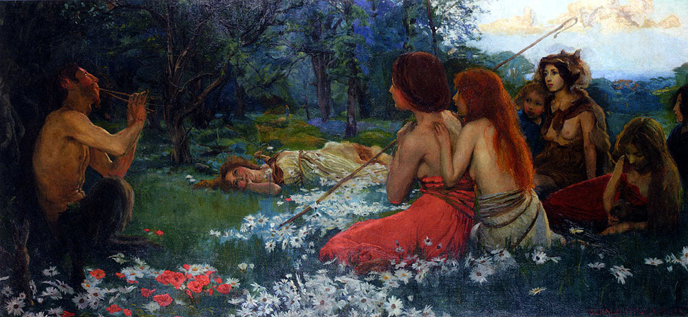 Gerald F Metcalfe Pan - Hand Painted Oil Painting