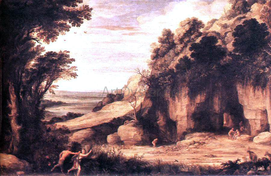 Paul Bril Pan and Syrinx - Hand Painted Oil Painting