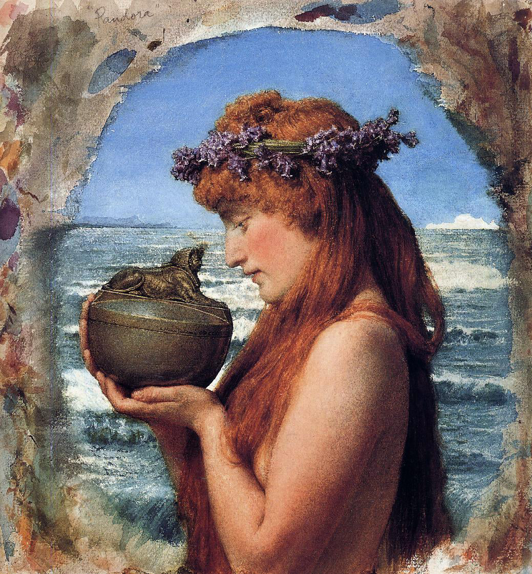 Sir Lawrence Alma-Tadema Pandora - Hand Painted Oil Painting
