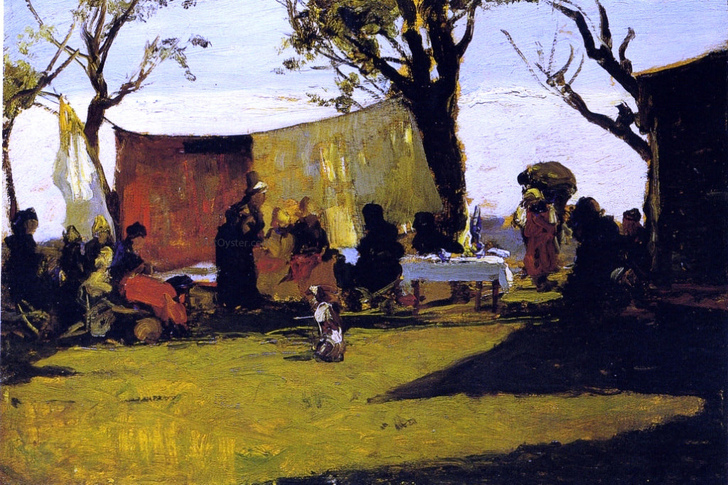 Lorenzo Delleani Panni al Sole - Hand Painted Oil Painting