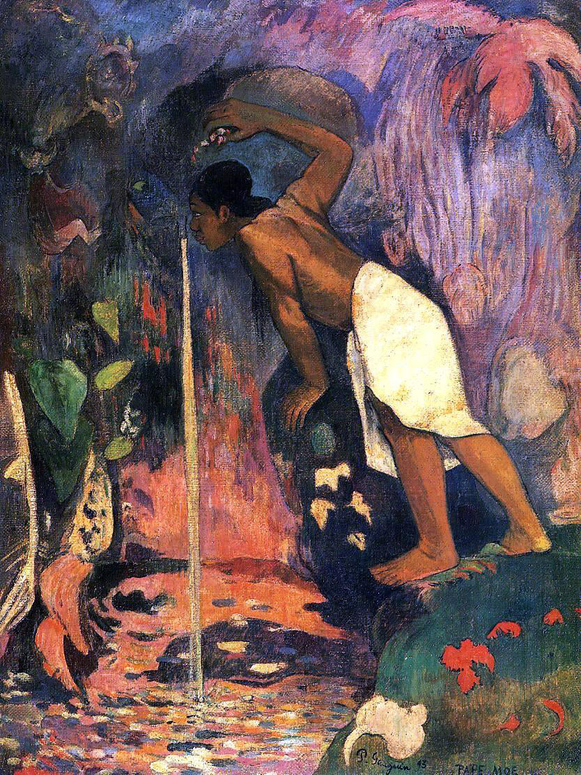 Paul Gauguin Pape Moe (also known as Mysterious Water) - Hand Painted Oil Painting