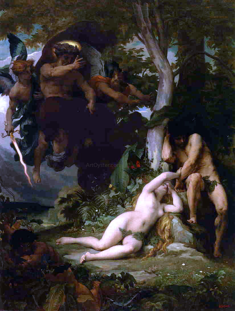  Alexandre Cabanel Paradise Lost (also known as The Expulsion of Adam and Eve from the Garden of Paradise) - Hand Painted Oil Painting