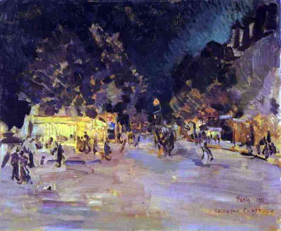  Constantin Alexeevich Korovin Paris at Night - Hand Painted Oil Painting