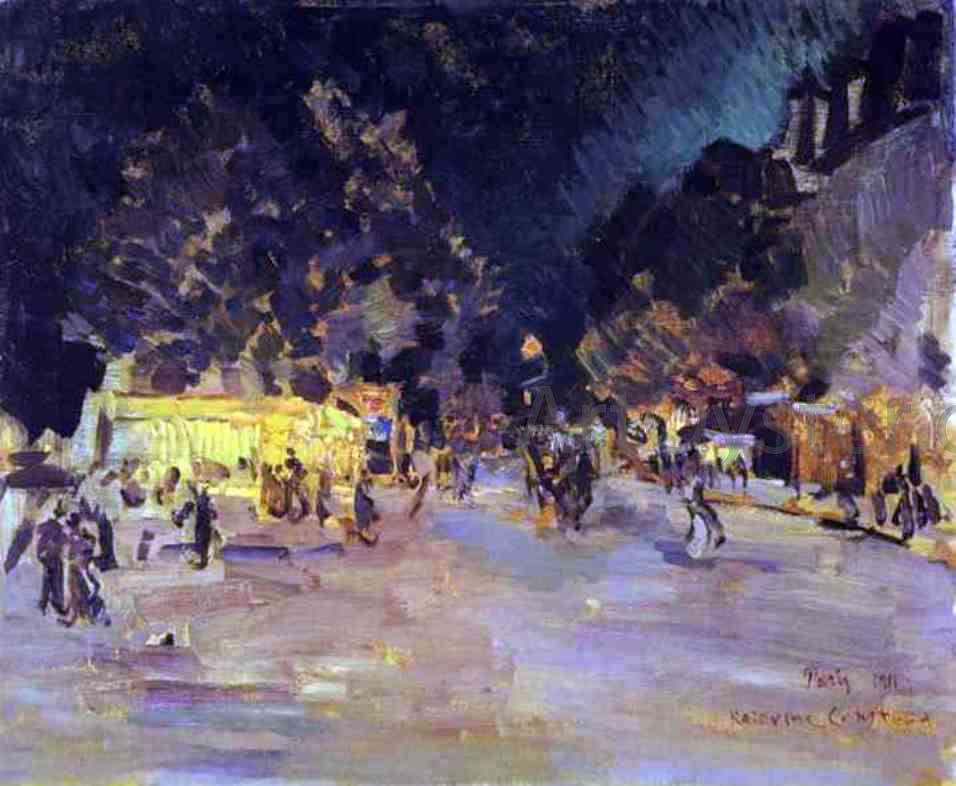 Constantin Alexeevich Korovin Paris at Night - Hand Painted Oil Painting