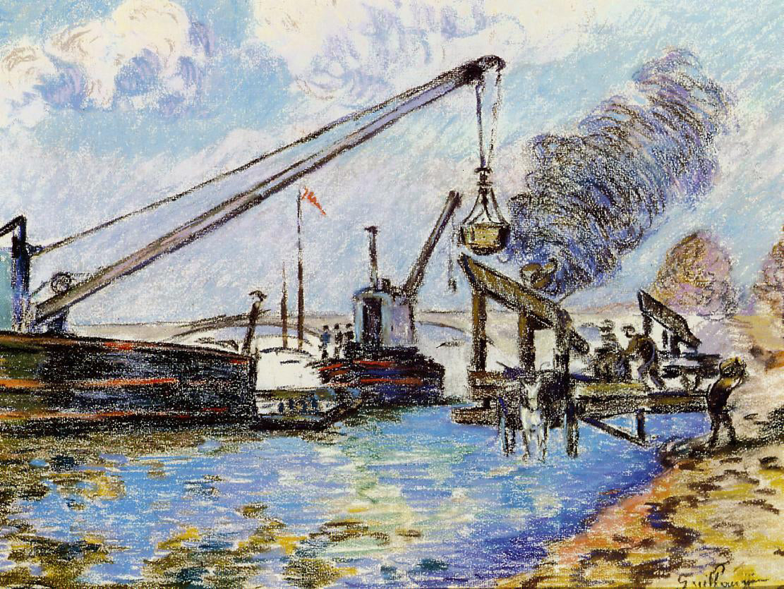 Armand Guillaumin Paris - Quai de la Rapee - Hand Painted Oil Painting