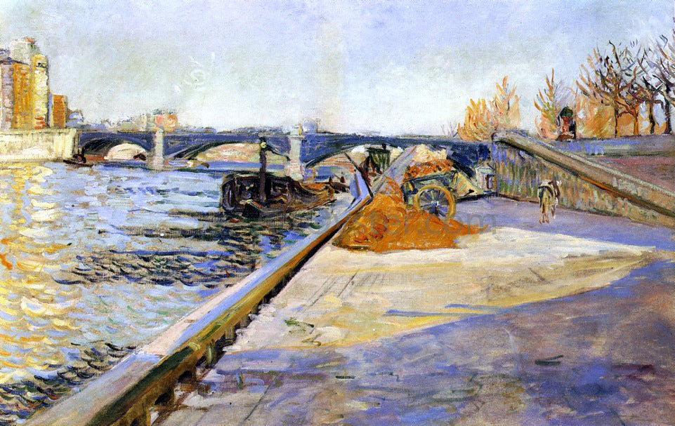  Paul Signac Paris - Quai de la Tournelle - Hand Painted Oil Painting