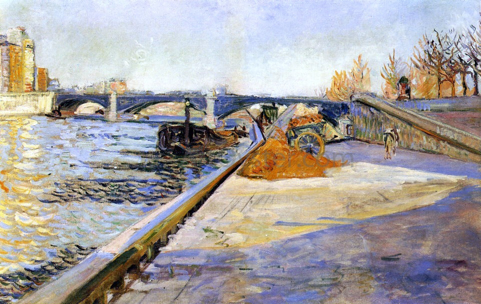 Paul Signac Paris - Quai de la Tournelle - Hand Painted Oil Painting