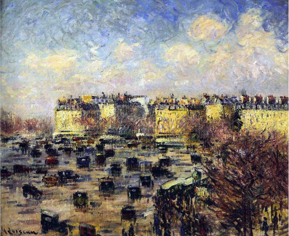 Gustave Loiseau Paris - Wagram Avenue - Hand Painted Oil Painting