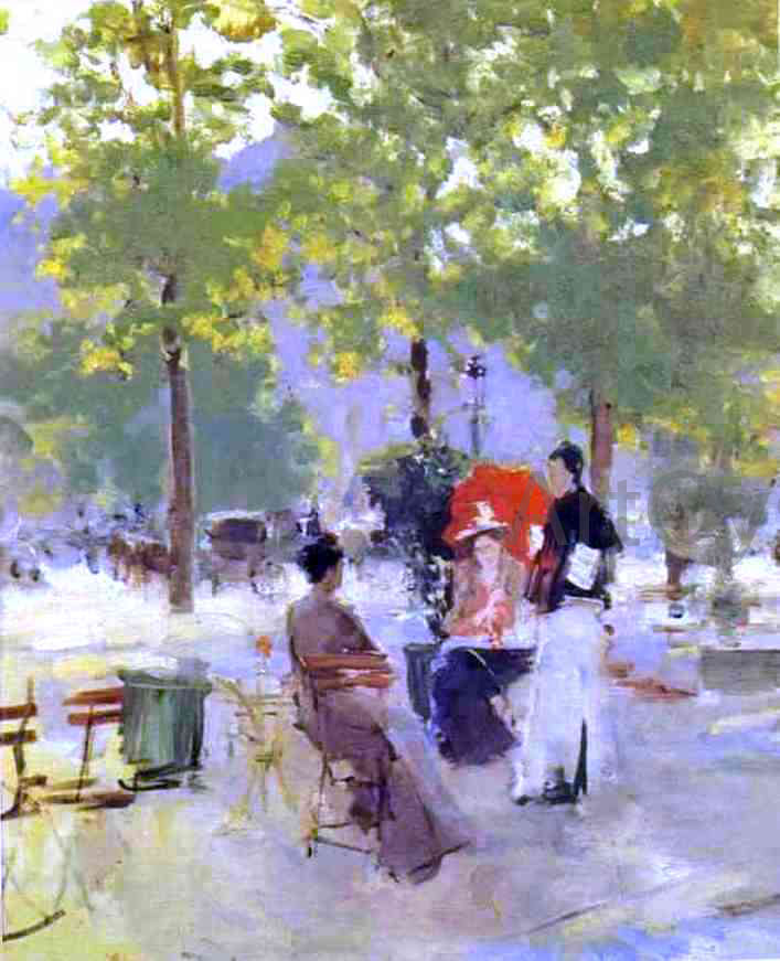 Constantin Alexeevich Korovin A Parisian Cafe - Hand Painted Oil Painting