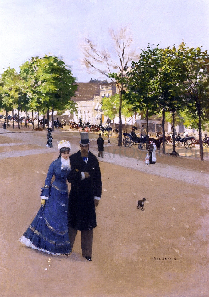 Jean-Georges Beraud Parisian Street Scene - Hand Painted Oil Painting