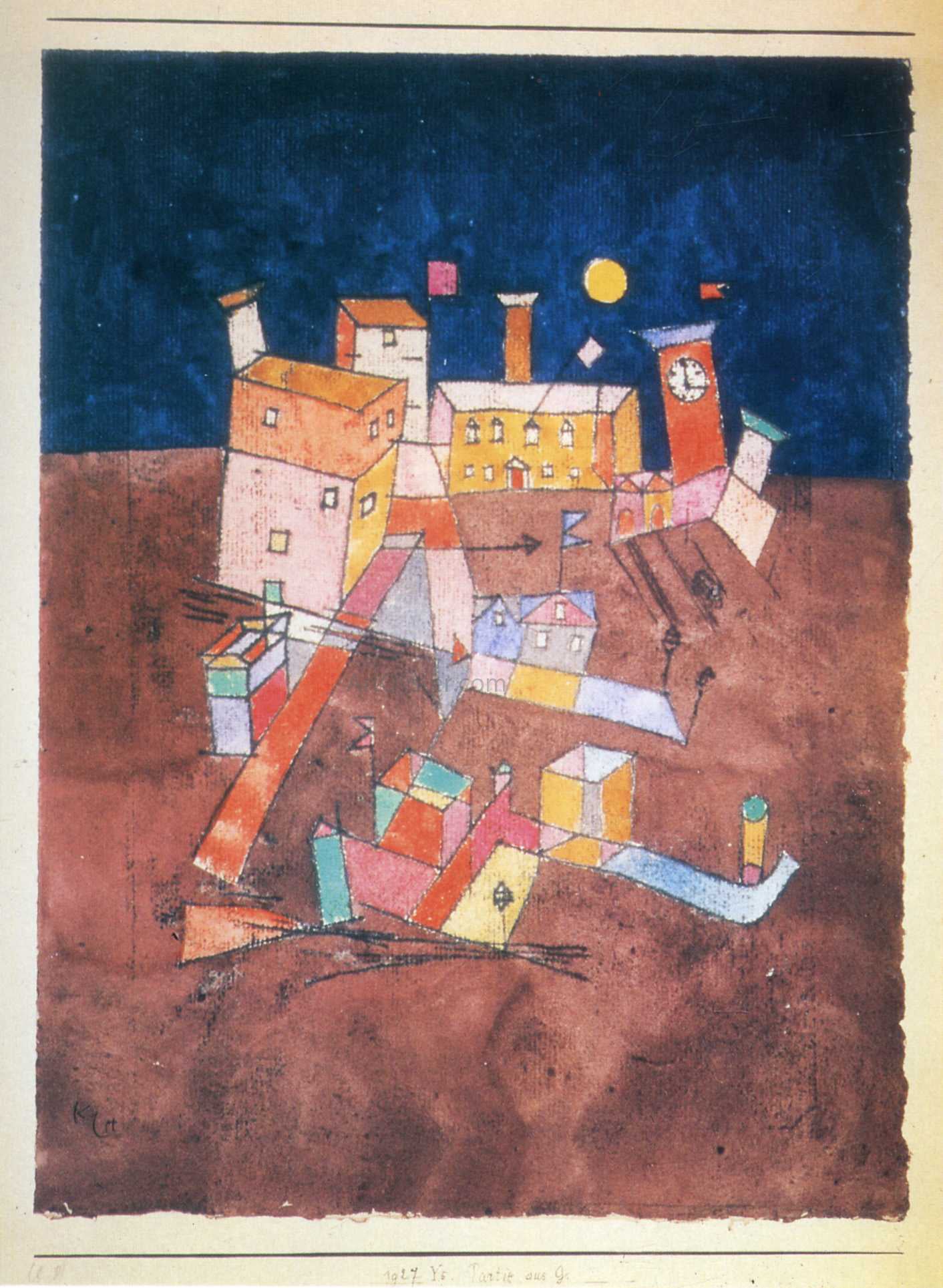  Paul Klee Part of G - Hand Painted Oil Painting