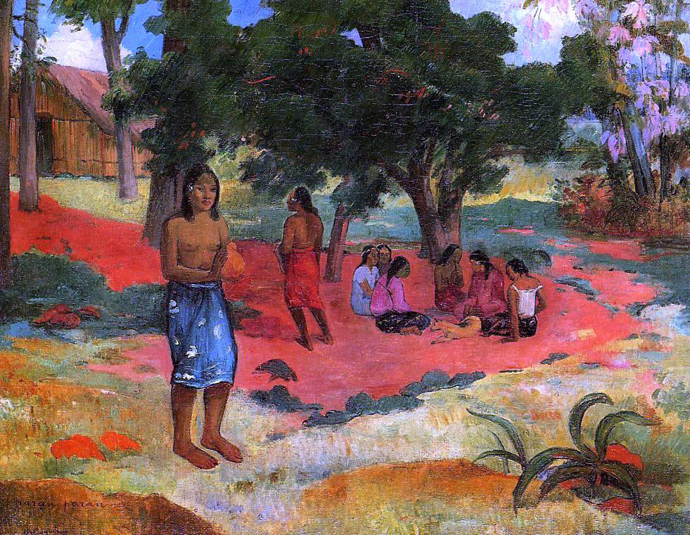 Paul Gauguin Paru Paru (also known as Whispered Words, II) - Hand Painted Oil Painting