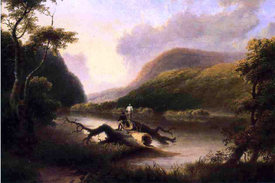  Thomas Doughty Passage of the Delaware Through the Blue Mountain - Hand Painted Oil Painting