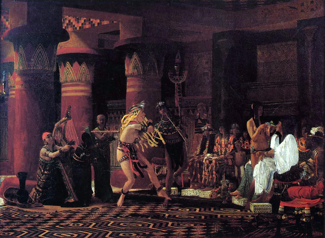 Sir Lawrence Alma-Tadema Pastimes in Ancient Egypt, 3,000 Years Ago - Hand Painted Oil Painting