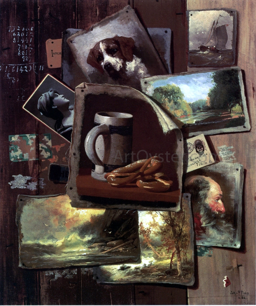 John Frederick Peto Patch Painting - Hand Painted Oil Painting