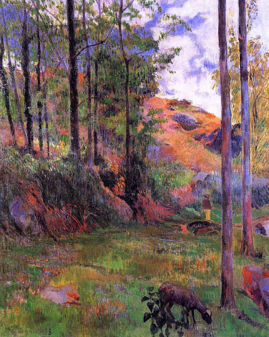 Paul Gauguin Path Down to the Aven - Hand Painted Oil Painting