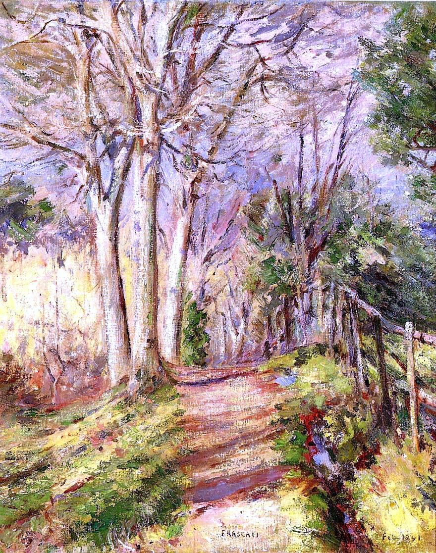 Theodore Robinson Path in Frascati - Hand Painted Oil Painting