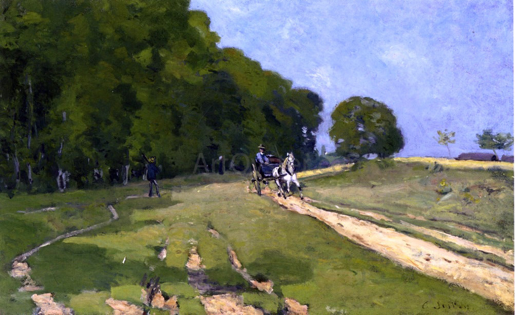 Alfred Sisley Path near the Parc de Courances - Hand Painted Oil Painting