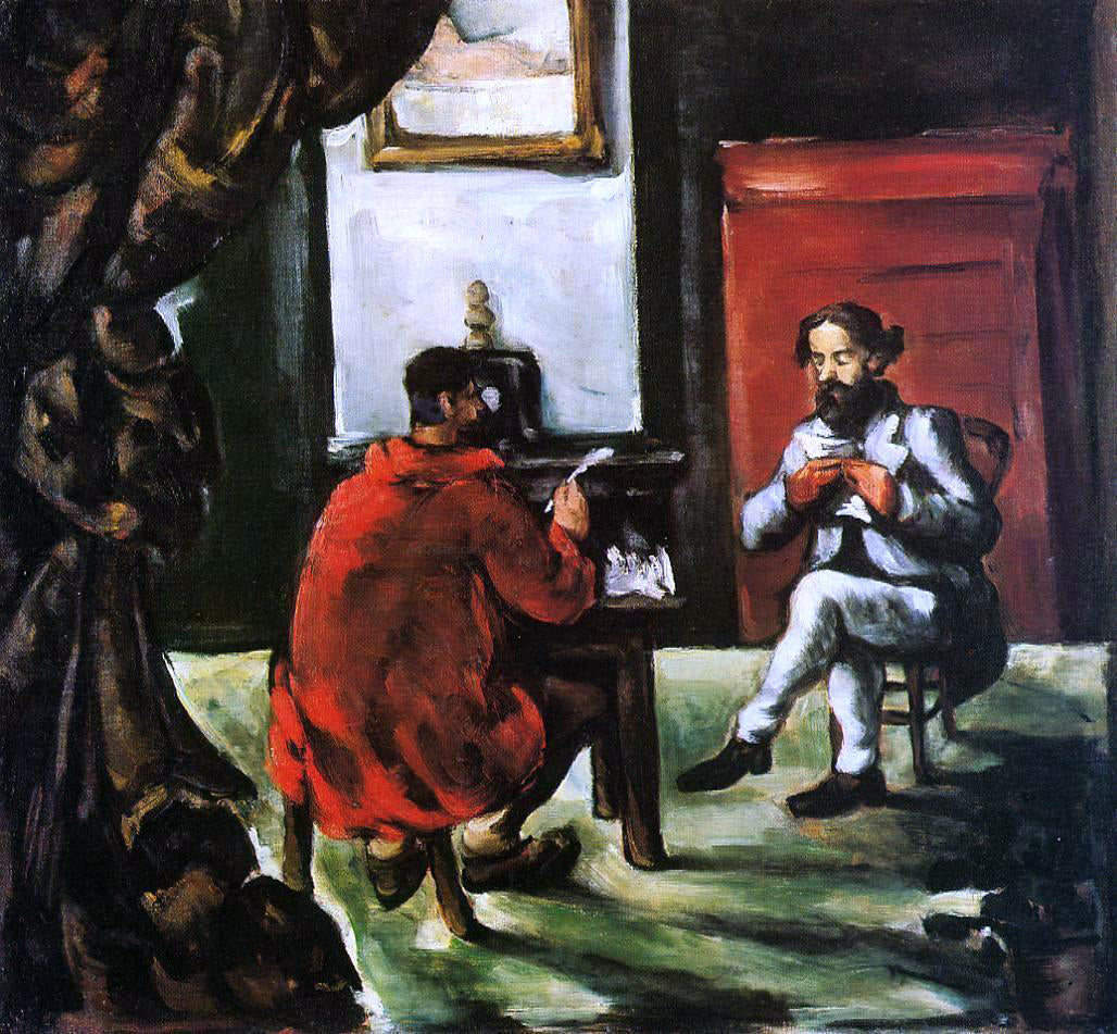 Paul Cezanne Paul Alexis Reading at Zola's House - Hand Painted Oil Painting