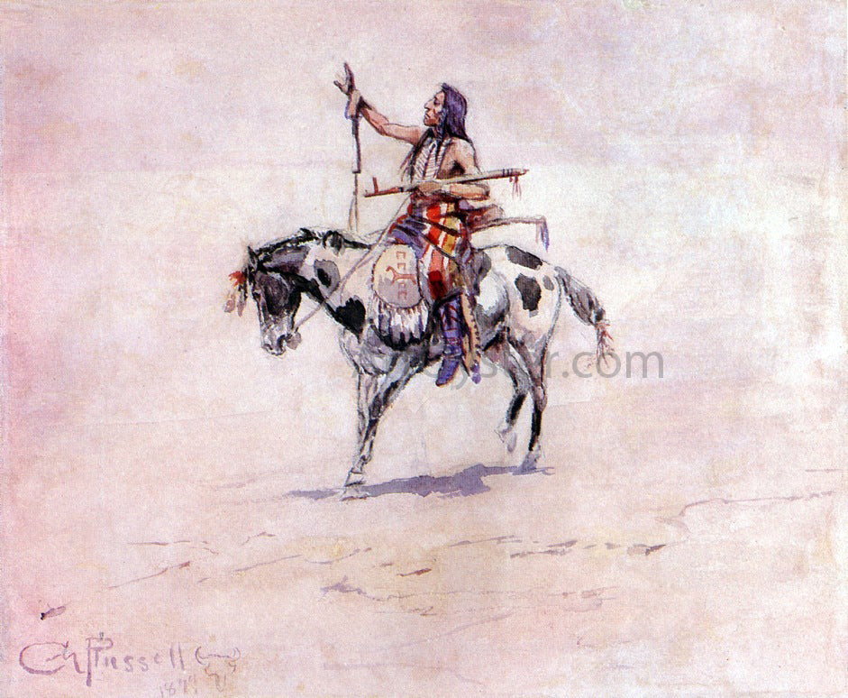Charles Marion Russell Peace - Hand Painted Oil Painting
