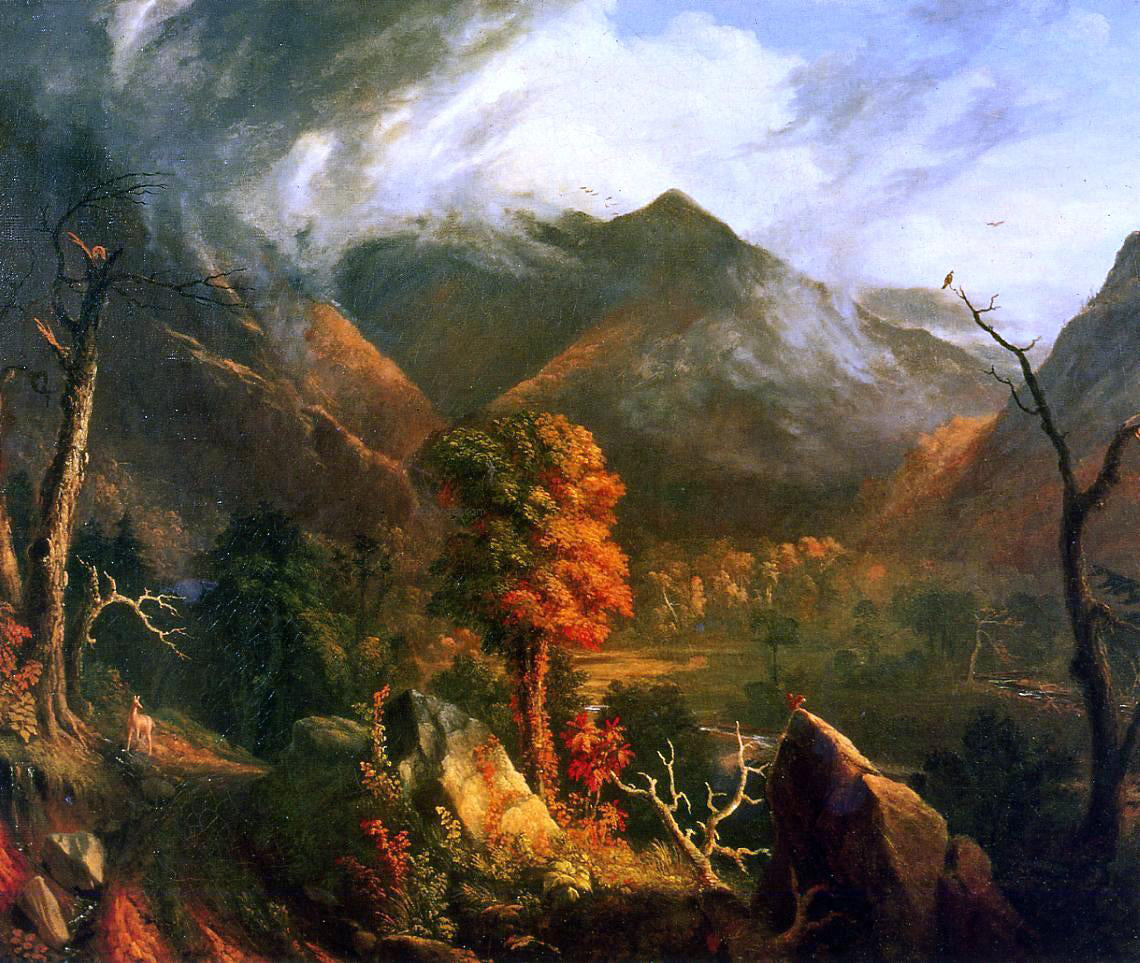 Thomas Cole Peace at Sunset (also known as Evening in the White Mountains) - Hand Painted Oil Painting