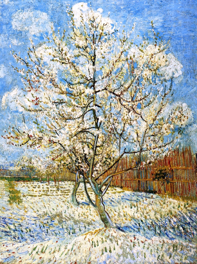 Vincent Van Gogh Peach Trees in Blossom - Hand Painted Oil Painting