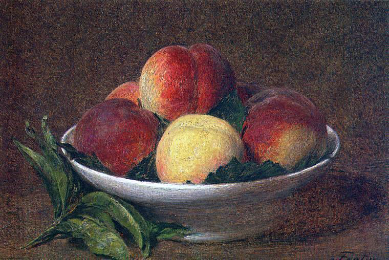 Henri Fantin-Latour Peaches in a Bowl - Hand Painted Oil Painting