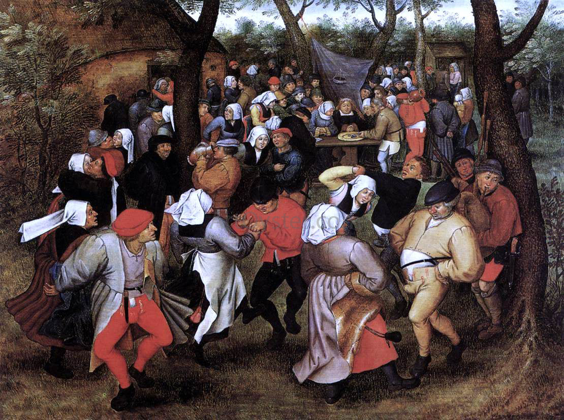  The Younger Pieter Brueghel Peasant Wedding Dance - Hand Painted Oil Painting