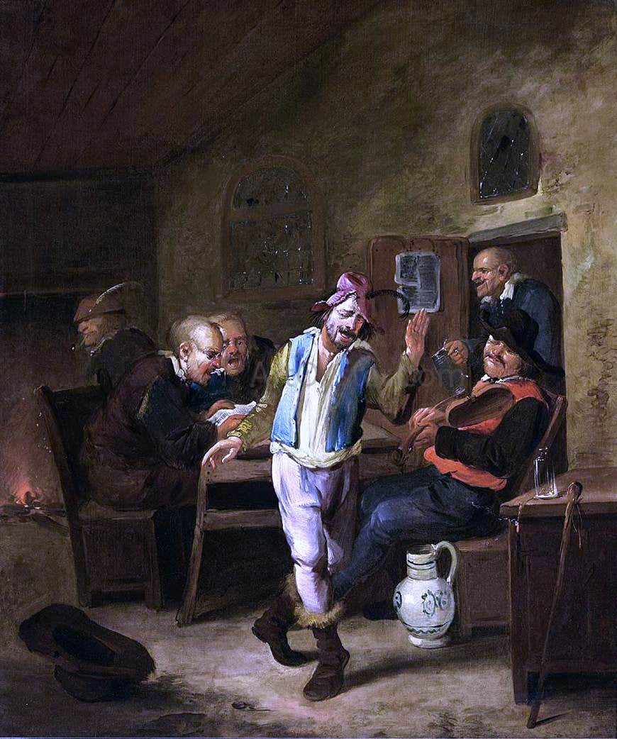 The Elder Egbert Jaspersz Van Heemskerck Peasants in a Tavern - Hand Painted Oil Painting