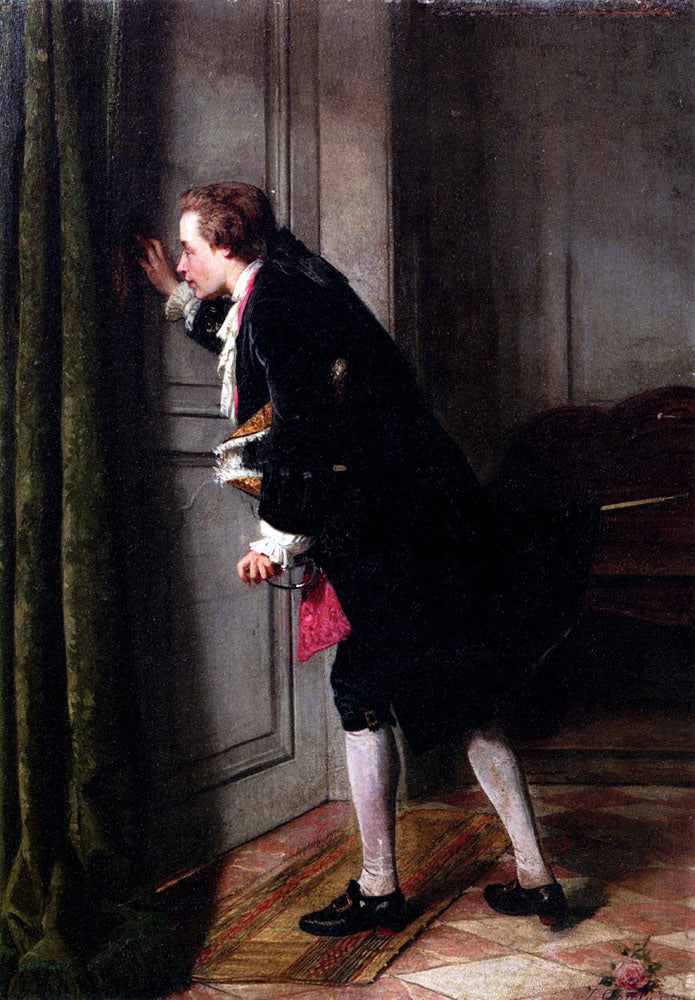 Jean Carolus Peeping Tom - Hand Painted Oil Painting