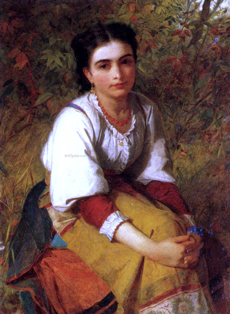 Charles Sillem Lidderdale Pensierosa - Hand Painted Oil Painting