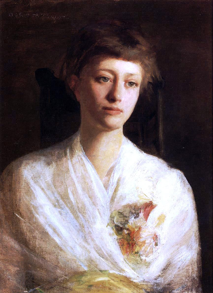 Abbott Handerson Thayer Pensive Model - Hand Painted Oil Painting