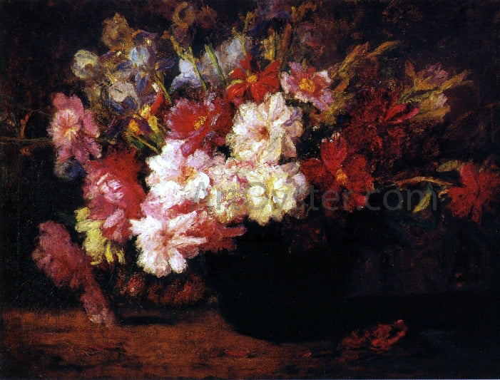  Theodore Clement Steele Peonies and Irises - Hand Painted Oil Painting