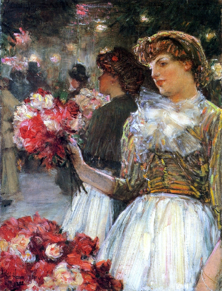 Frederick Childe Hassam Peonies - Hand Painted Oil Painting