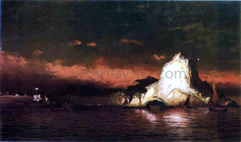 William Bradford Perce Rock, Belle Isle Straits - Hand Painted Oil Painting