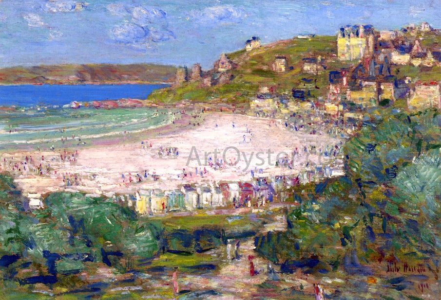 Frederick Childe Hassam Perros-Guire, Cotes du Nord, France - Hand Painted Oil Painting