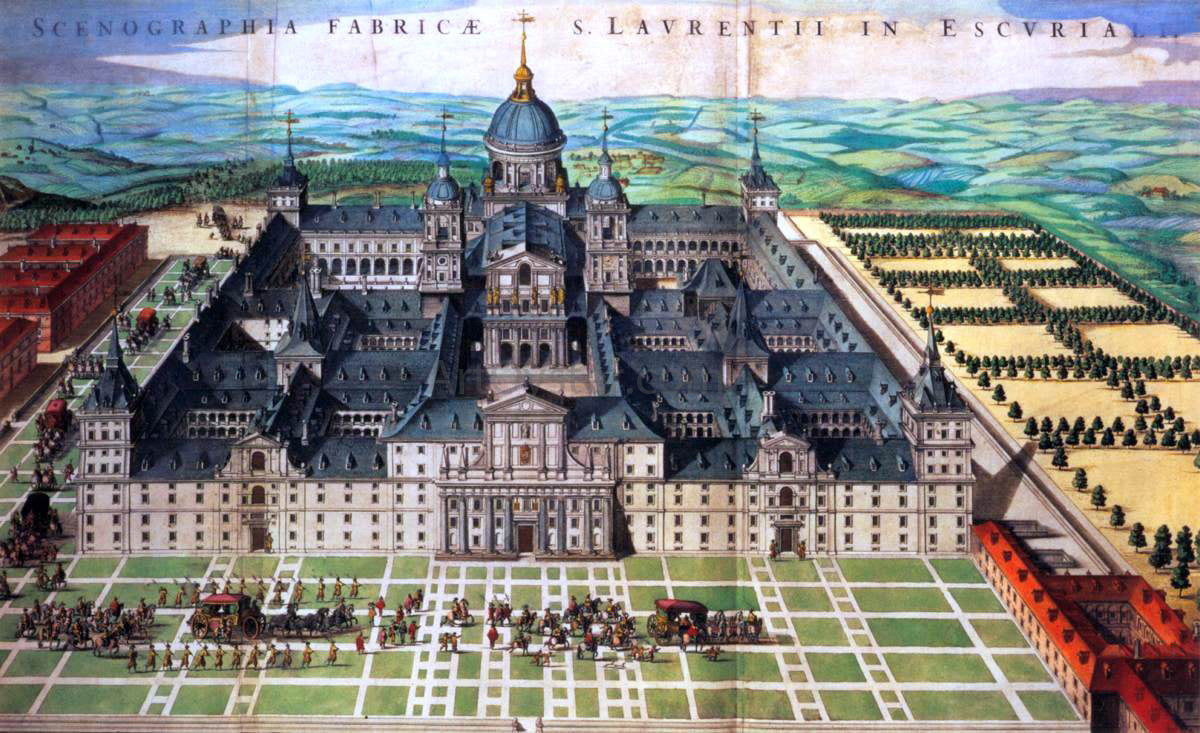 Juan De Herrera Perspective view of San Lorenzo de El Escorial - Hand Painted Oil Painting