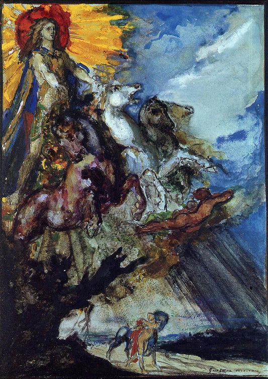  Gustave Moreau Phoebus and Boreas - Hand Painted Oil Painting
