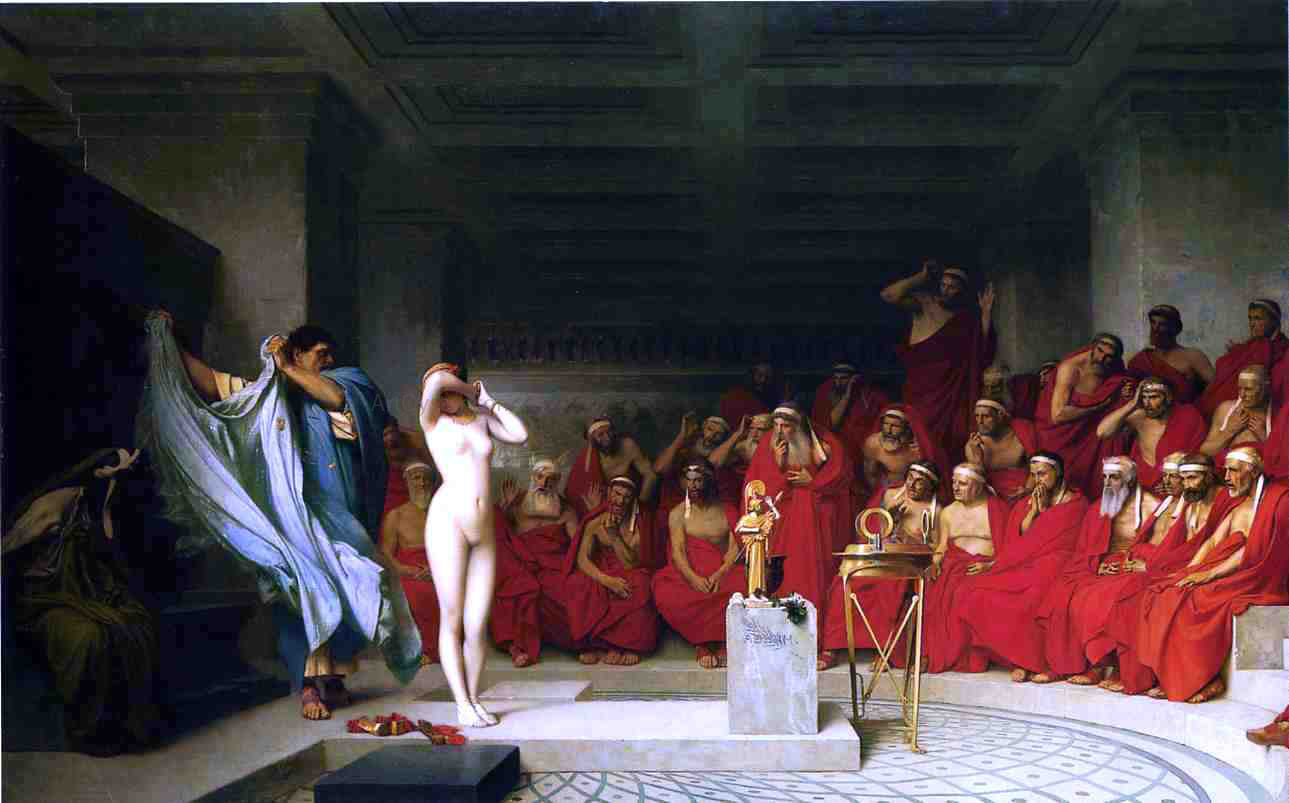 Jean-Leon Gerome Phyrne before the Areopagus - Hand Painted Oil Painting